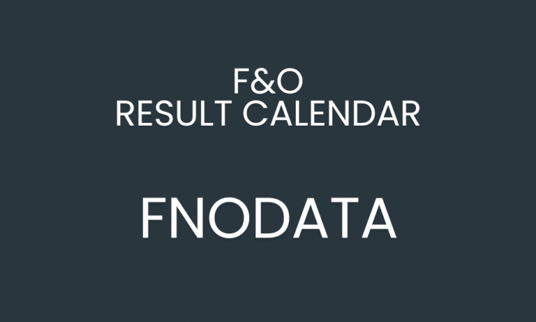 F&O Result Calendar